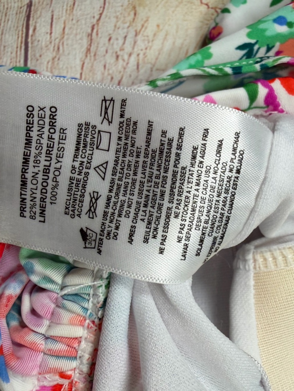 Floral Ruffle Tankini Top - Multicolor - Picture 7 of 7